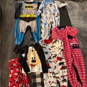 Pajama lot of 6 boys 18 months to 24 months gently worn.